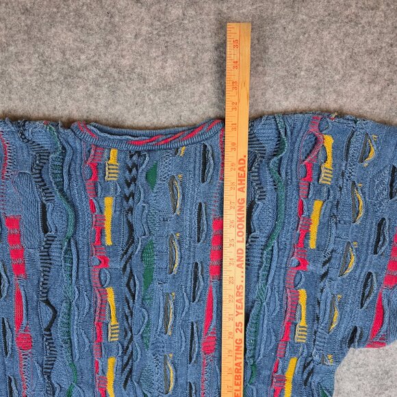 COOGI Blues 3D Cotton Knit Crewneck Sweater Men's XL Vintage Australia 1990s - Picture 4 of 7